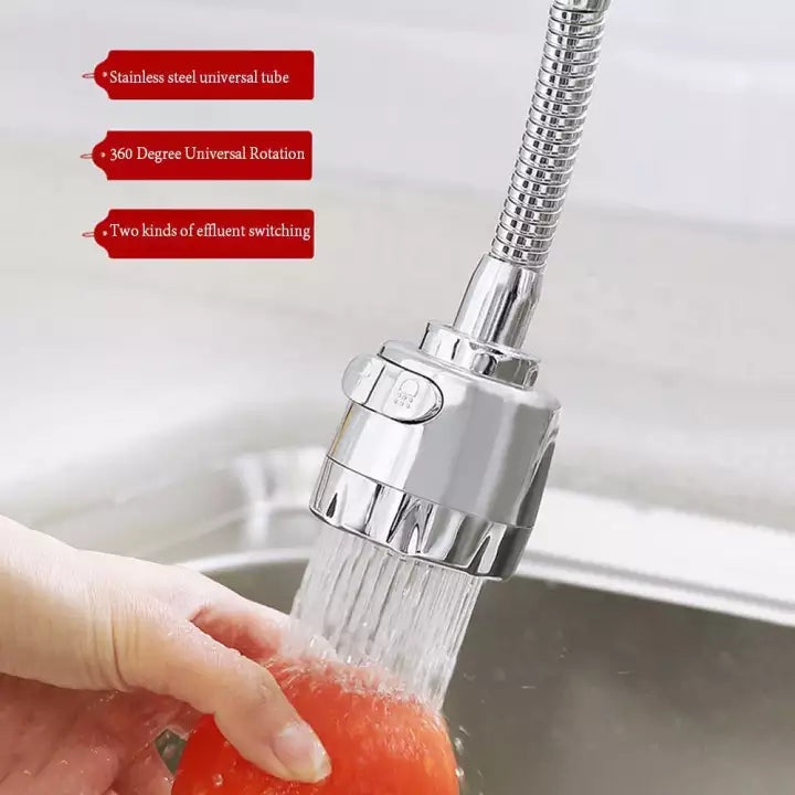Küchenwasserhahnkopf 360° schwenkbarer Wasserspar 2-Funktions-Sprühkopf