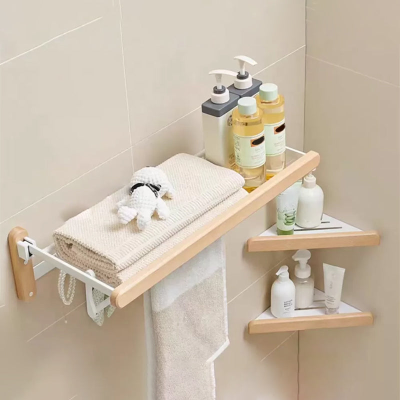 Sandsberg | Weißes Badezimmer Set Massivholz & Aluminium Badezimmerzubehör einzeln oder als Set