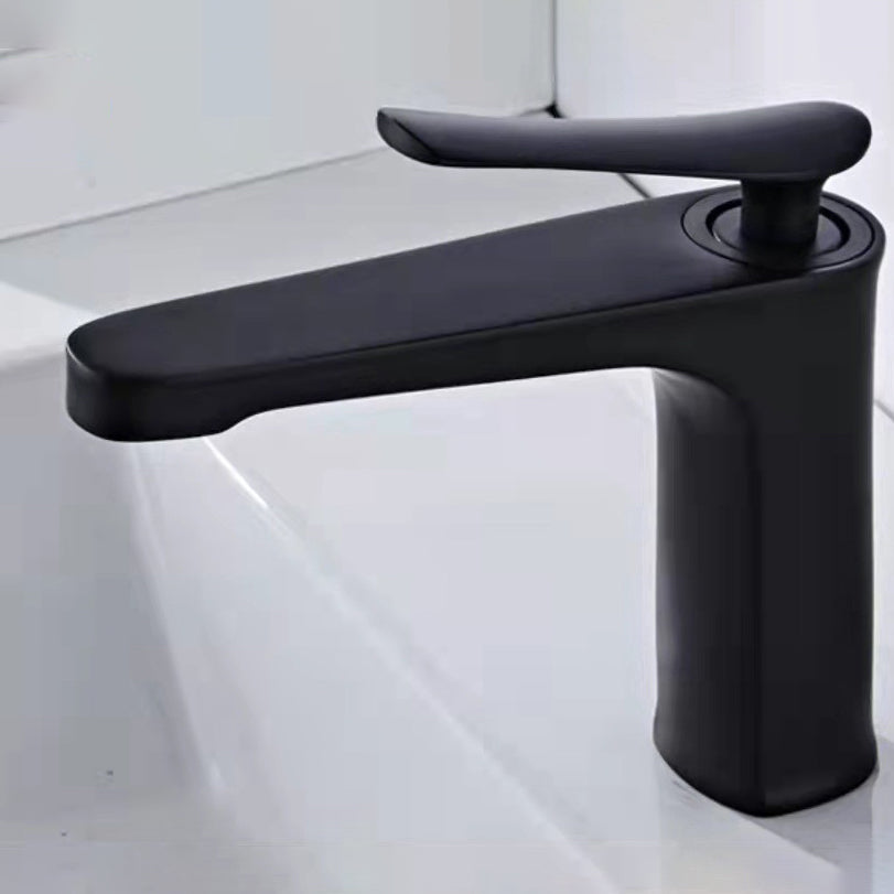 Sandsberg | 1 Griff Vollkupfer Badezimmer Waschbecken Wasserhahn Nordic Modern Vanity Wasserhahn mit Abfluss