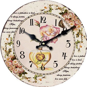 Antike Rosen Wanduhr