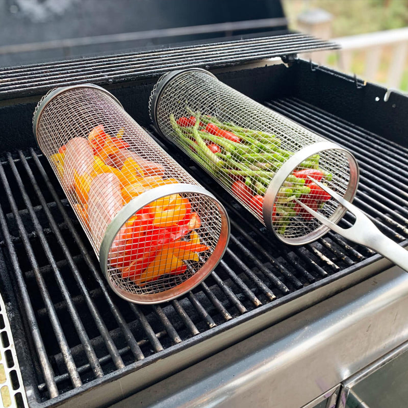 Sandsberg | Edelstahl rollbarer BBQ Grillkorb