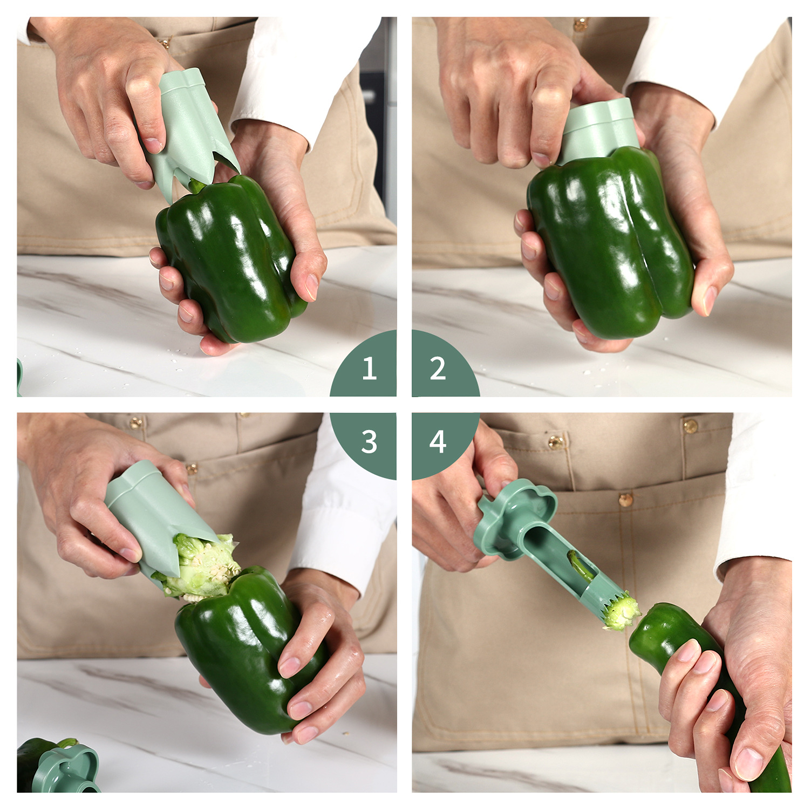2-in-1 Obst Paprika Entkerner