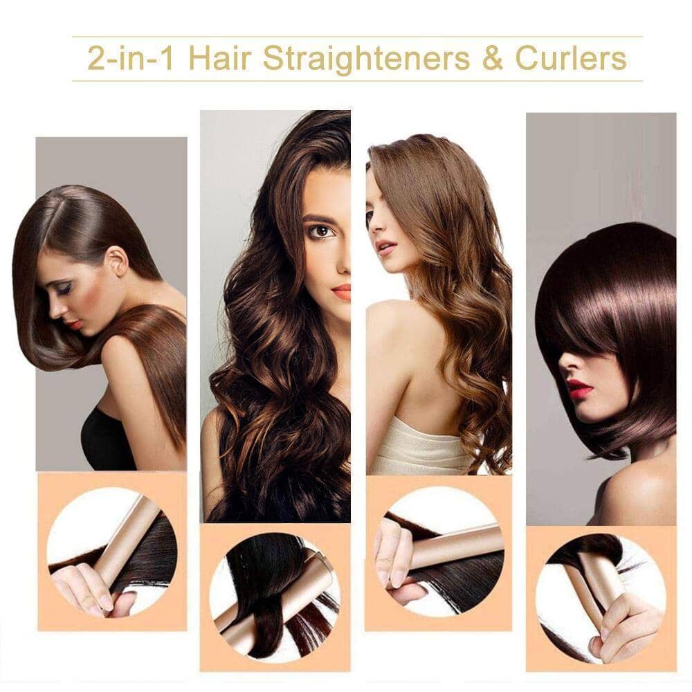 2-in-1 Haarglätter Spiralwellenlockenstab