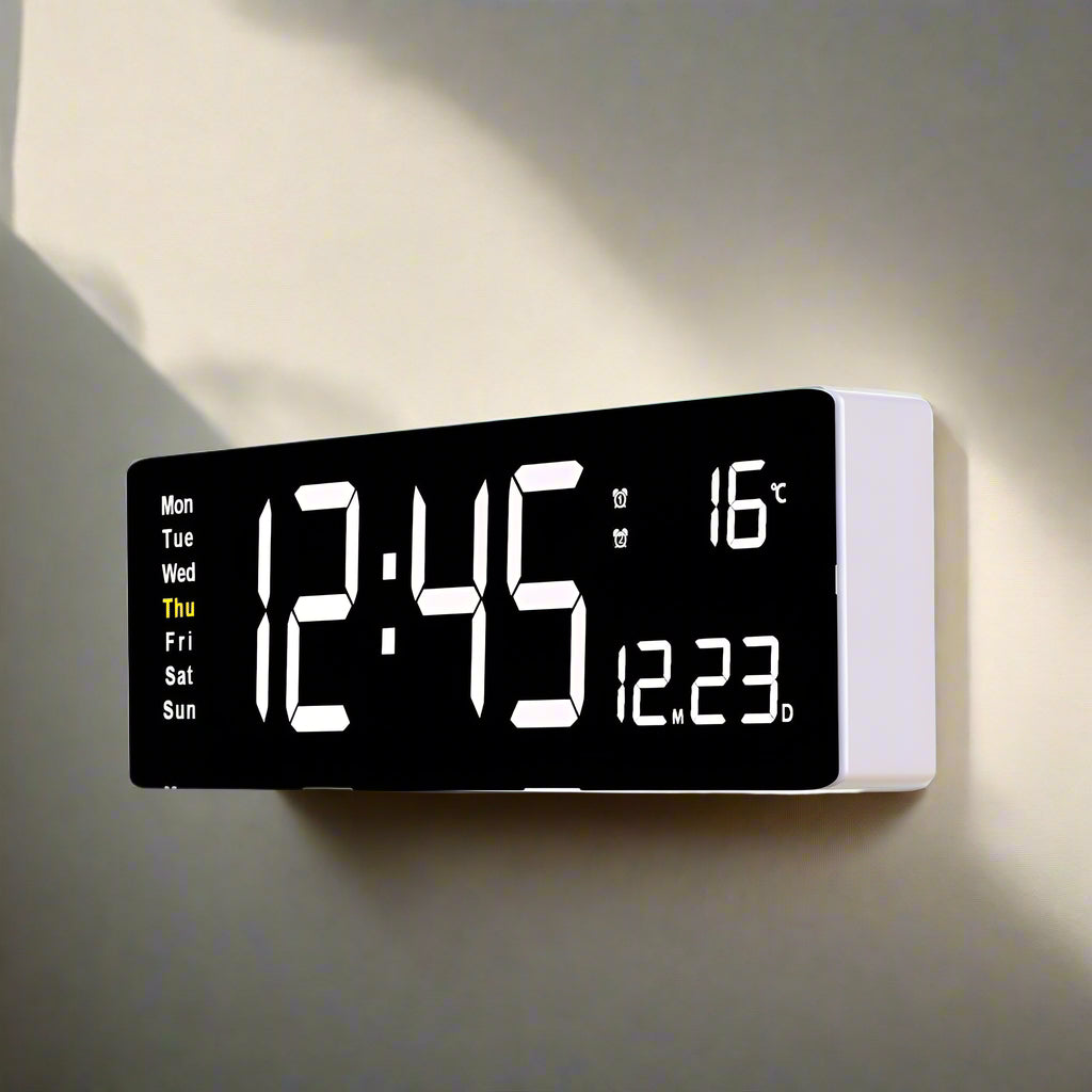Bunte Acryl Digitaluhr - Bringen Sie Farbe in Ihr Interieur!