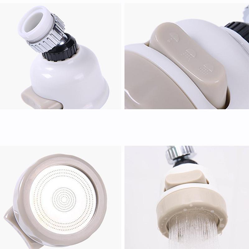 Waschtisch Armatur - 360 ° drehbarer ABS-Wasserhahn-Sprühkopf