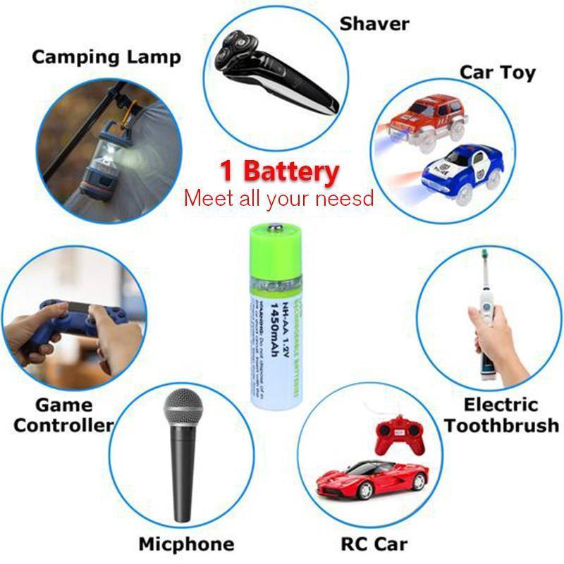 USB wiederaufladbare AA-Batterien