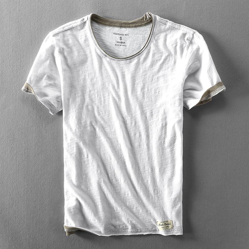 Lässiges O-Ausschnitt T-Shirt für Männer