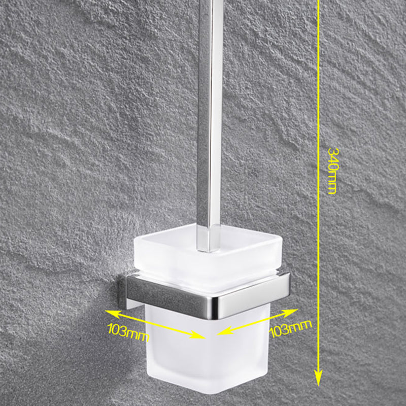 Sandsberg | 5-teilige moderne Badezimmeraccessoires als Einzelstück oder im Set Poliertes Chrom Badezimmer Set
