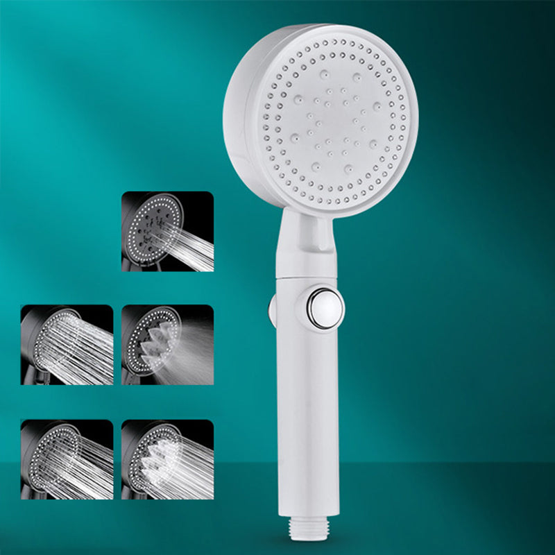 Sandsberg | 5 Sprays Duschkopf Rund Wandmontierter Kunststoff Wandanschluss Halter Handheld Duschkopf