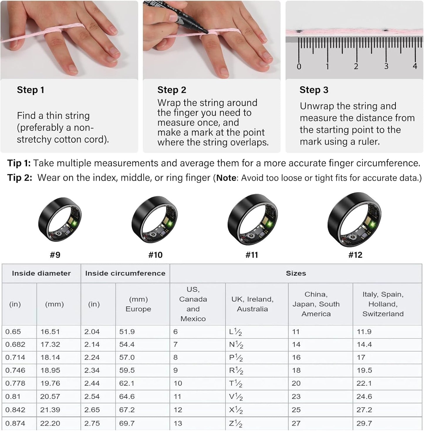 Smart Sleep Ring | Fortschrittlicher Schlaftracker