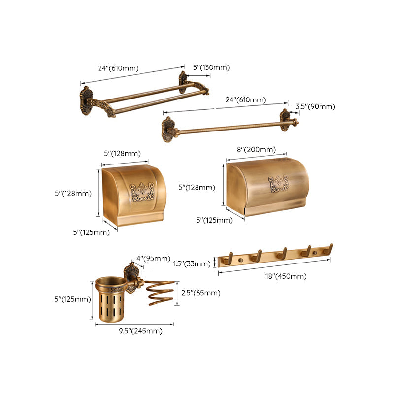 Sandsberg | Messing Zubehör Hardware Set Traditionelle Badezimmer Zubehör Hardware Set