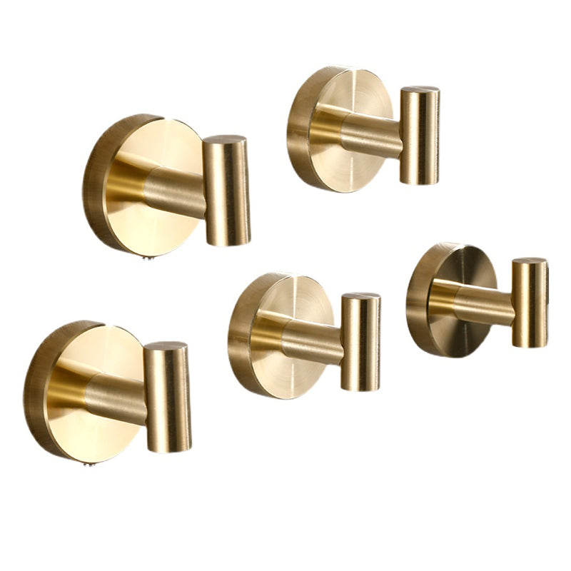 Sandsberg | Modernes Badezimmerzubehör-Set Metall Kleiderhaken in poliertem Chrom/Gold