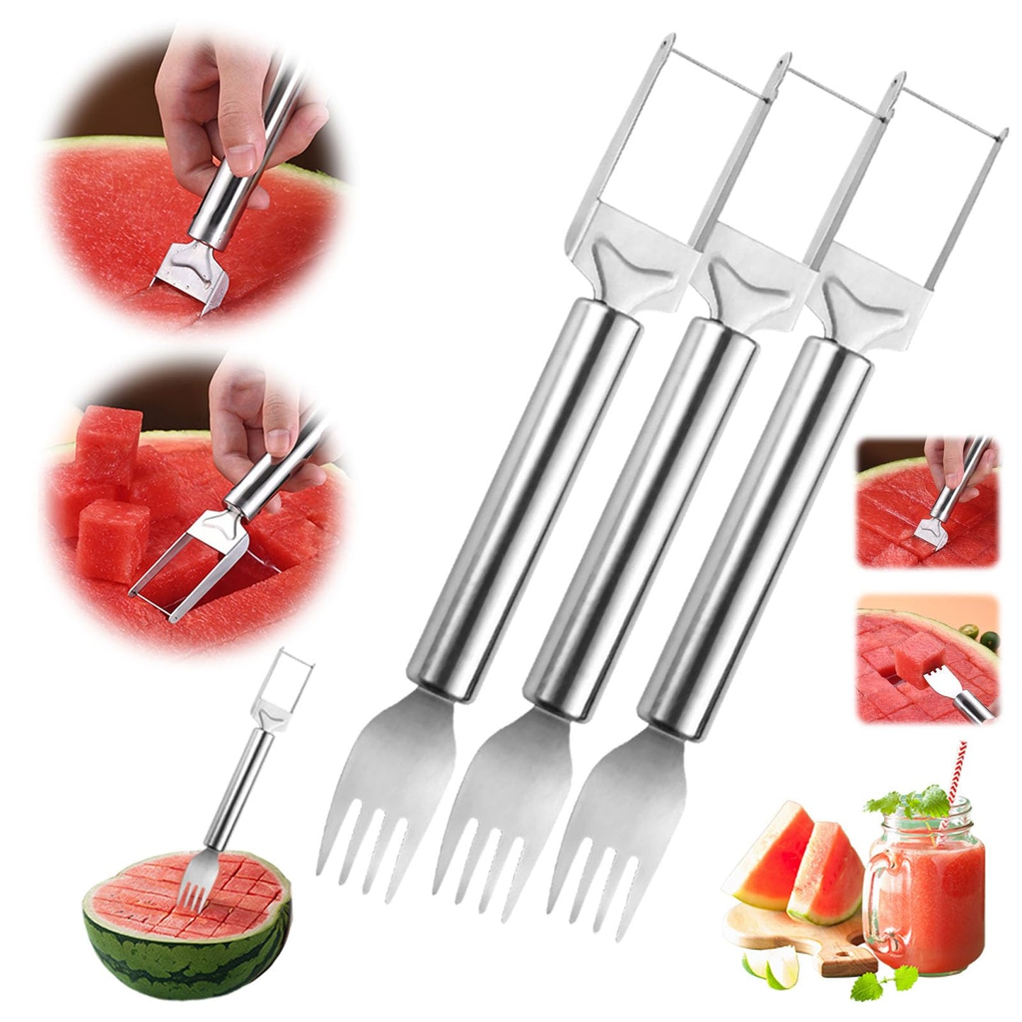 Wassermelonenschneider-Gabeln