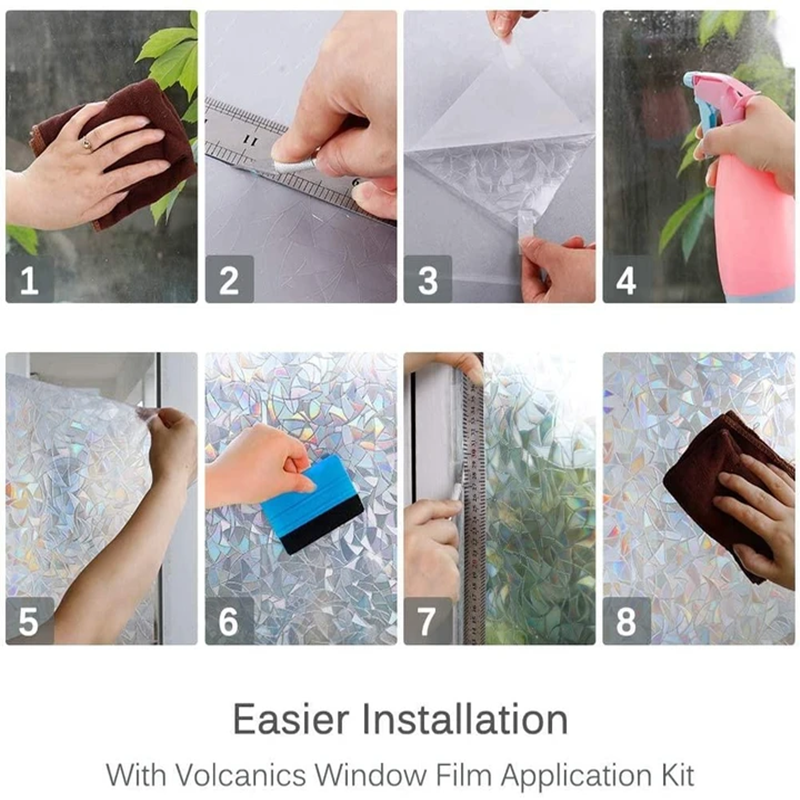 3D Regenbogen Fensterfolie