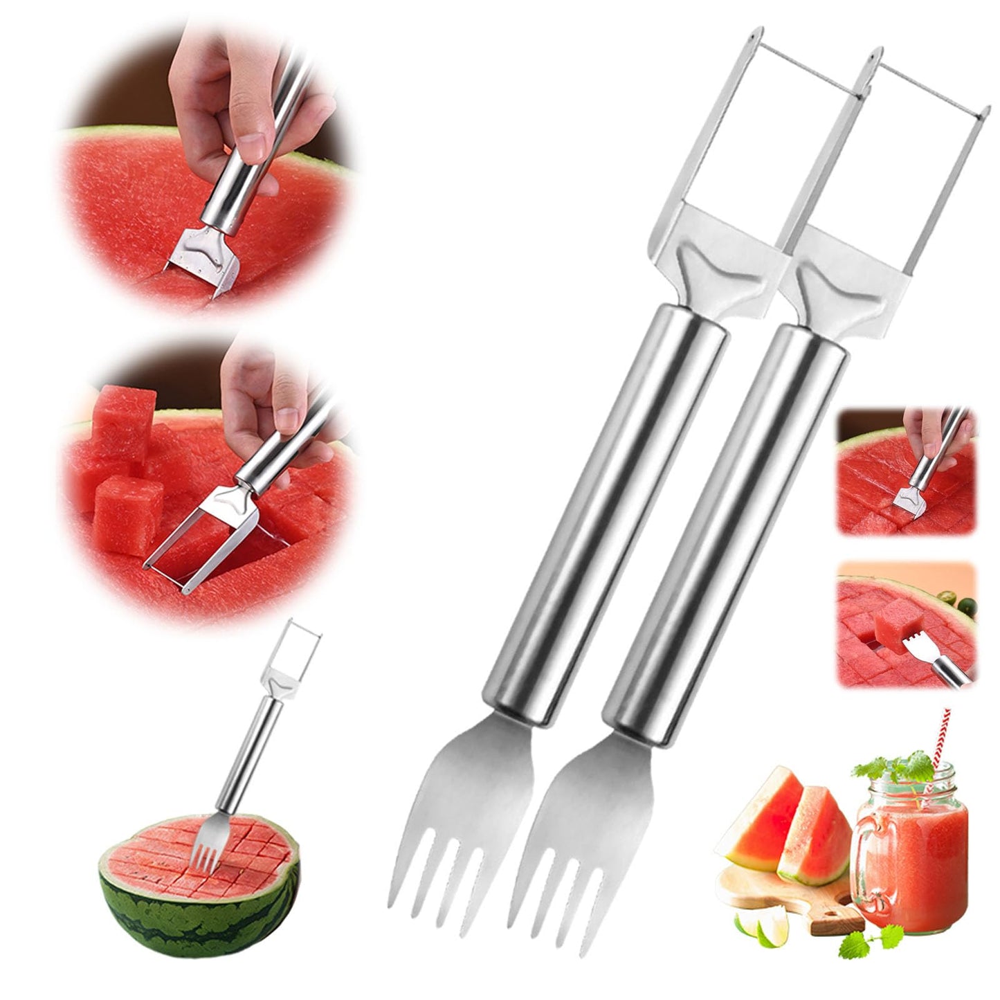 Wassermelonenschneider-Gabeln