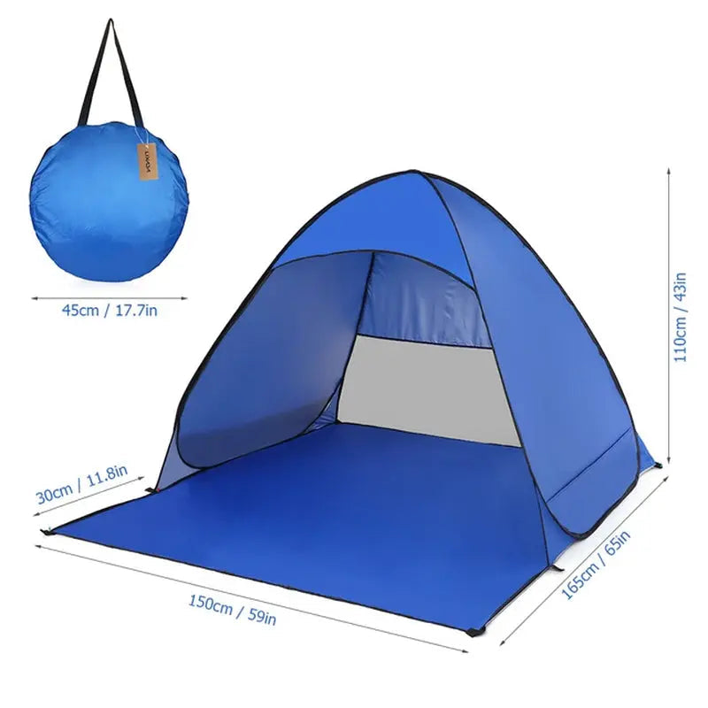 Sandsberg Automatische Sofort-Pop-up Strandzelte - Leichtes Outdoor UV-Schutz Camping Angelzelt Pavillon Sonnenschutz