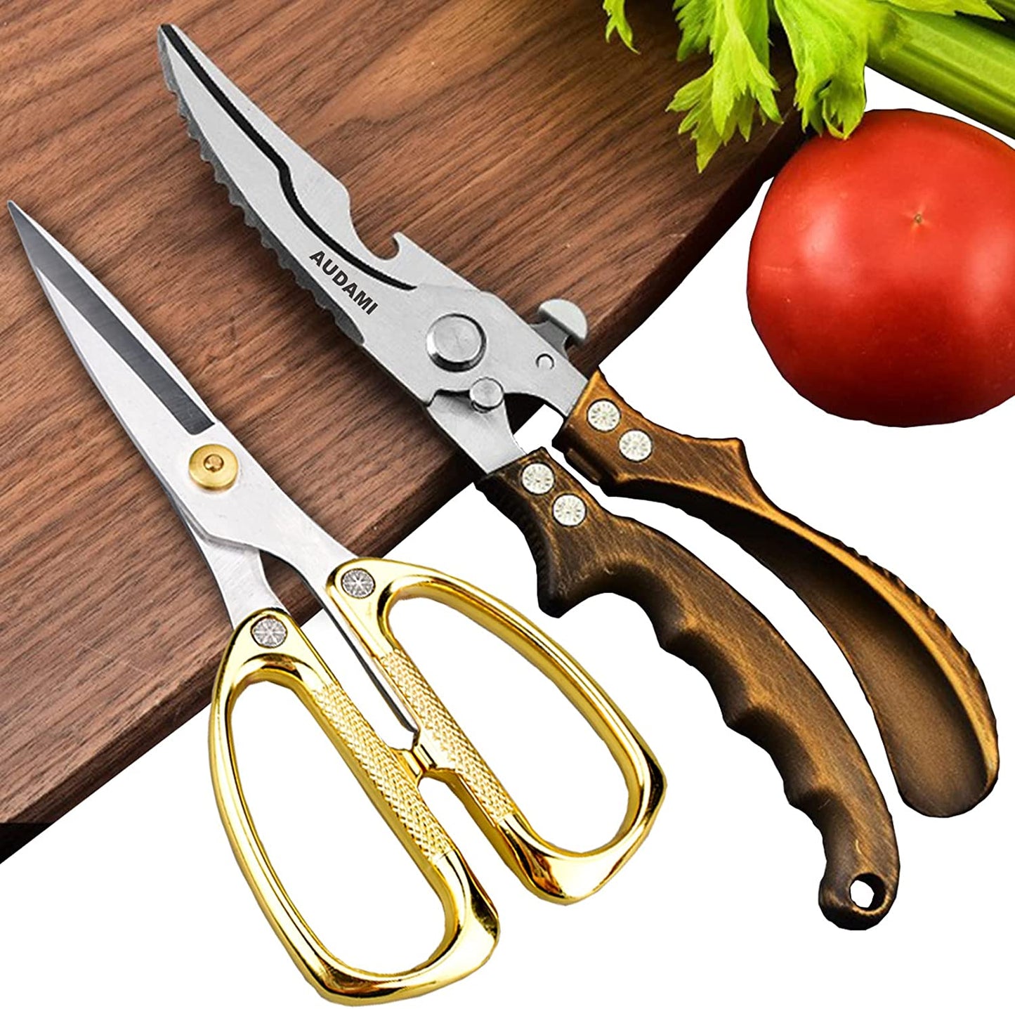 Küchen-Scheren Schwerlast-Küchenscheren-Set 2-Pack, Geflügelscheren Schwerlast-Profischnell