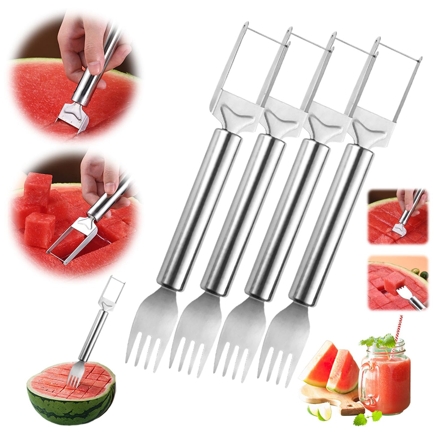 Wassermelonenschneider-Gabeln