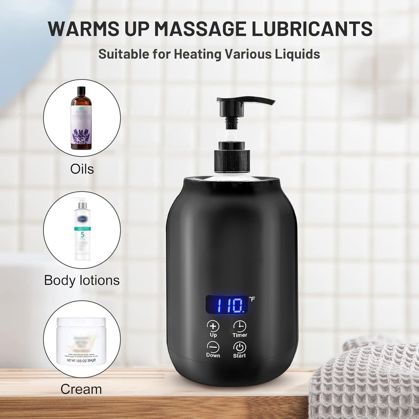 Professionelle tragbare elektrische Massageölwärmer