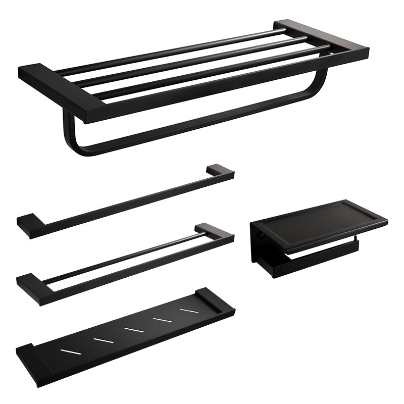Sandsberg | Traditionelles Badezimmerzubehör Hardware-Set in schwarzem Metall