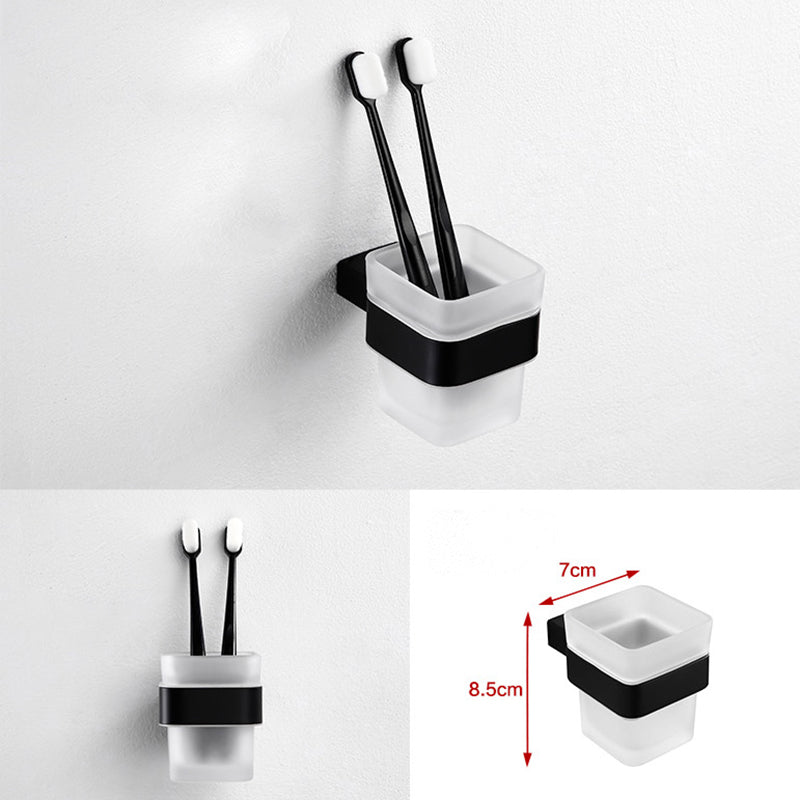 Sandsberg | Traditionelles Badezimmerzubehör Hardware-Set in schwarzem Metall