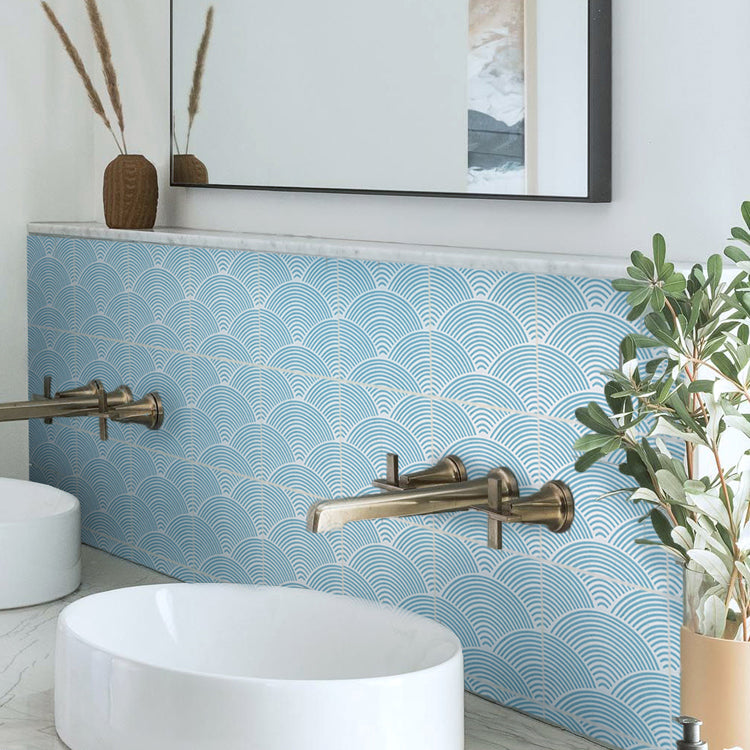Sandsberg | Modern Mosaic Tile Peel and Stick Tile Pvc Kitchen Backsplash Peel and Stick Wall Tile