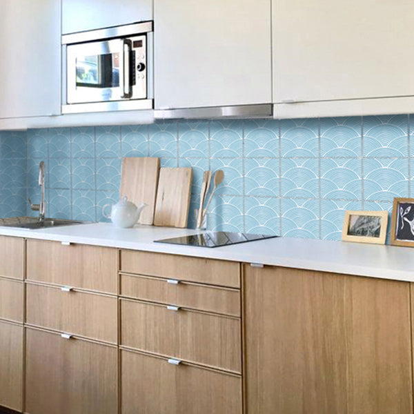 Sandsberg | Modern Mosaic Tile Peel and Stick Tile Pvc Kitchen Backsplash Peel and Stick Wall Tile