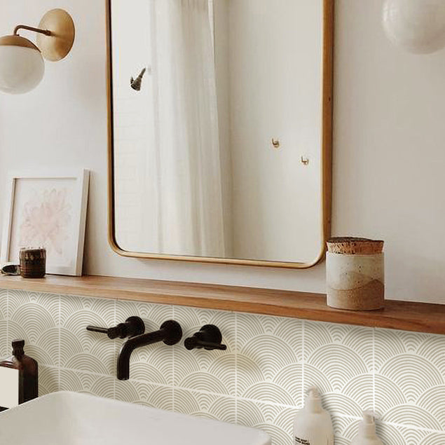 Sandsberg | Modern Mosaic Tile Peel and Stick Tile Pvc Kitchen Backsplash Peel and Stick Wall Tile