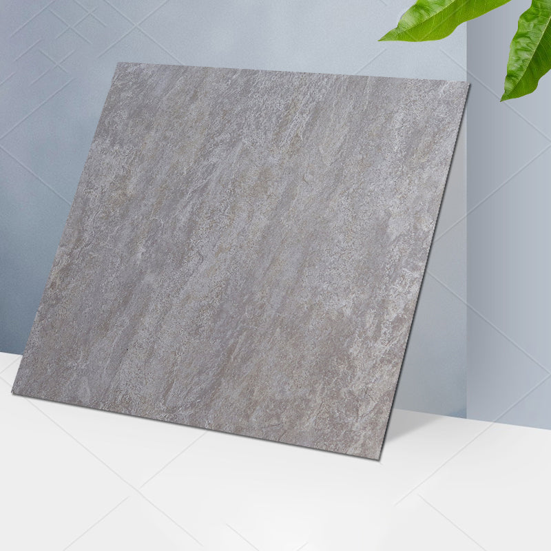 Sandsberg | Klassischer Stil Quadrat PVC Bodenbelag Selbstklebender Steinlook Glatter PVC Bodenbelag