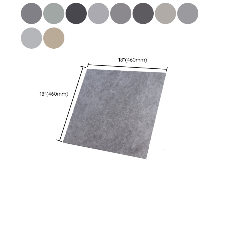 Sandsberg | Klassischer Stil Quadrat PVC Bodenbelag Selbstklebender Steinlook Glatter PVC Bodenbelag