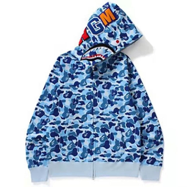 Herren Shark Camouflage Hoodies