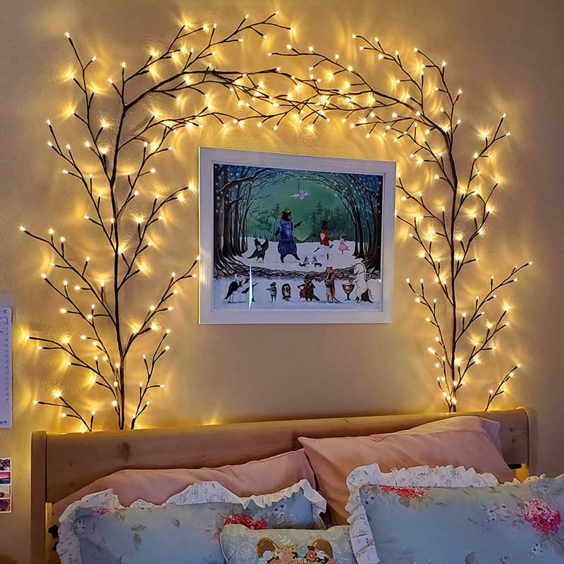 144 LEDs beleuchteter Weidenbaum für Zuhause