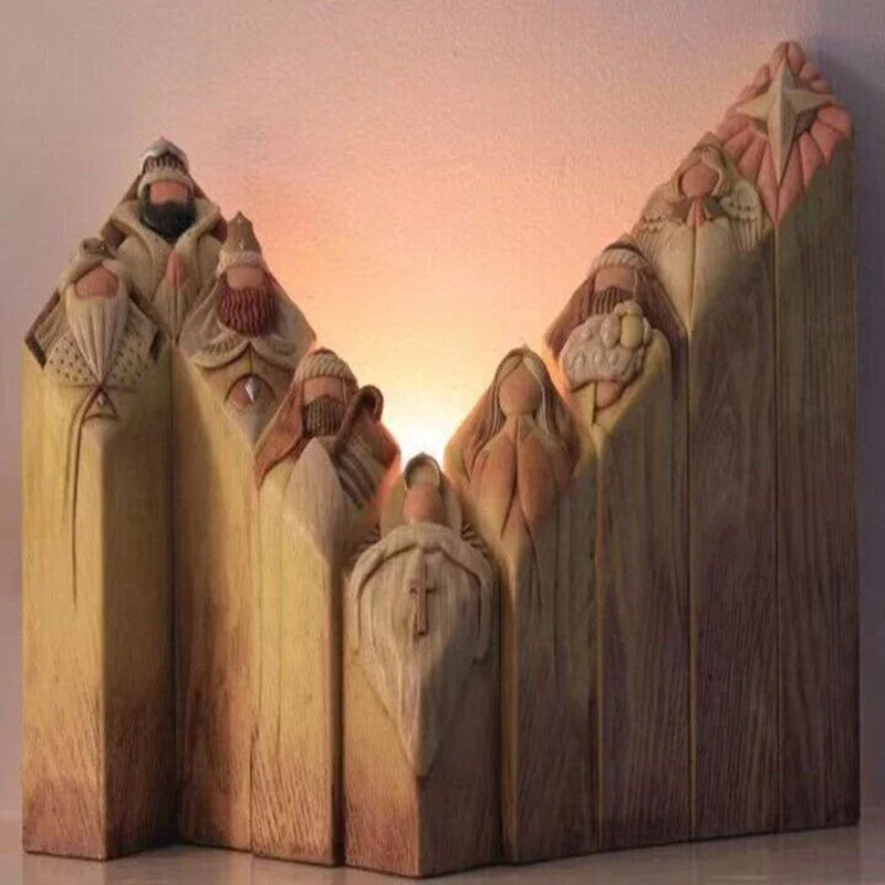 Sandsberg | Himmel Krippen Baum Säulen Statuen