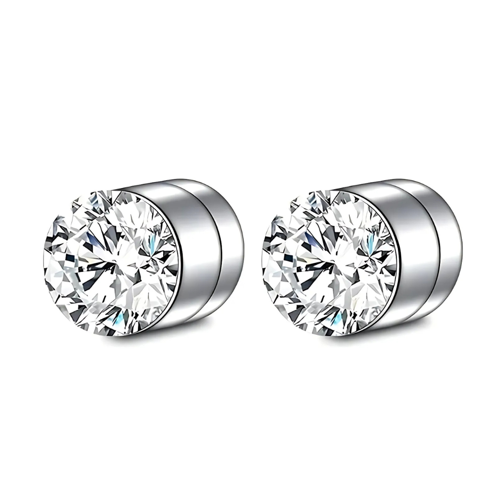 Premium Unisex Magnetische Kristall Design Steckerohrringe