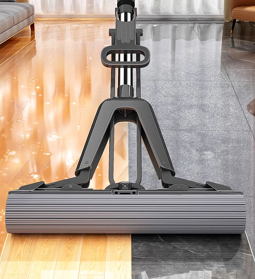 Ein-Klick-Presse-Freisprech-Waschschwamm-Mops Z169