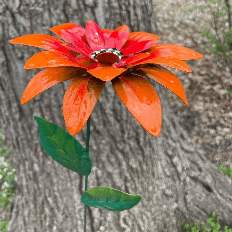 Gartendekoration Metallblumen