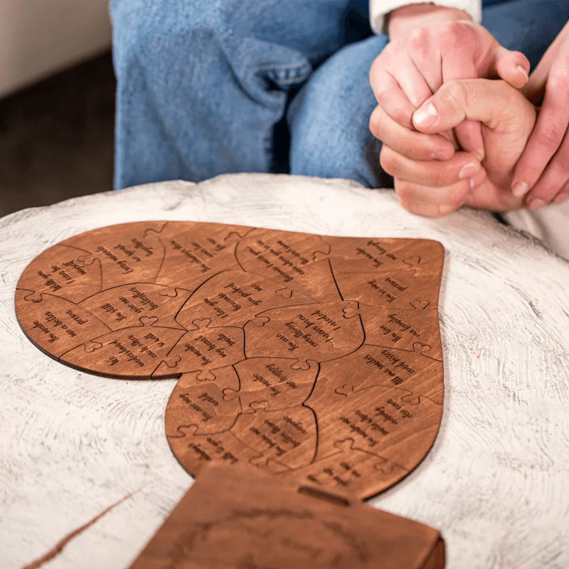 Gründe, warum ich dich liebe Herzförmiges Puzzle Geschenke für deine Lieben
