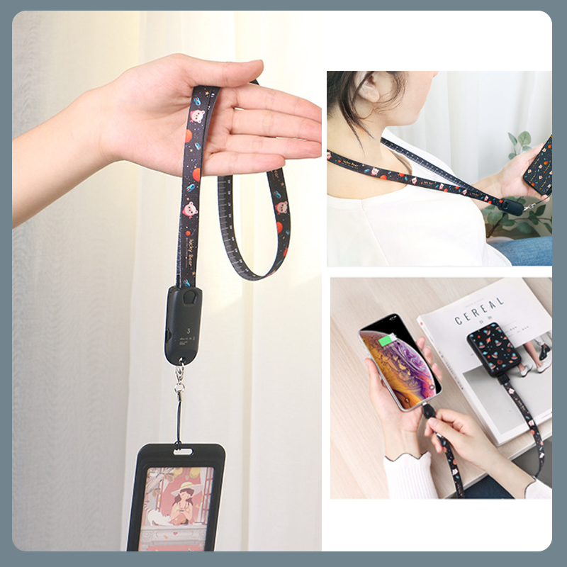 3-in-1 Multifunktions-Datenkabel-Lanyard