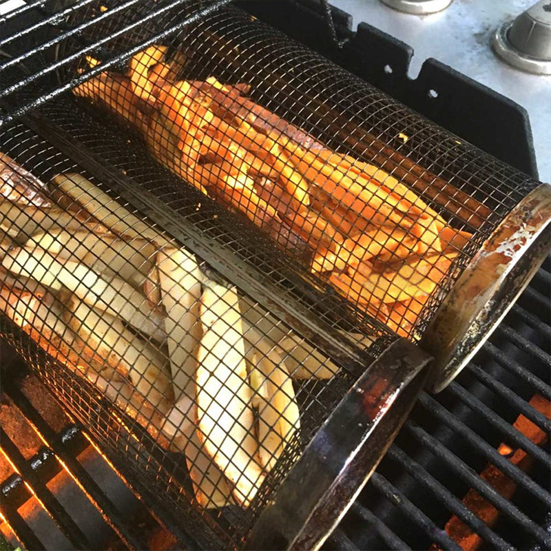 Sandsberg | Edelstahl rollbarer BBQ Grillkorb