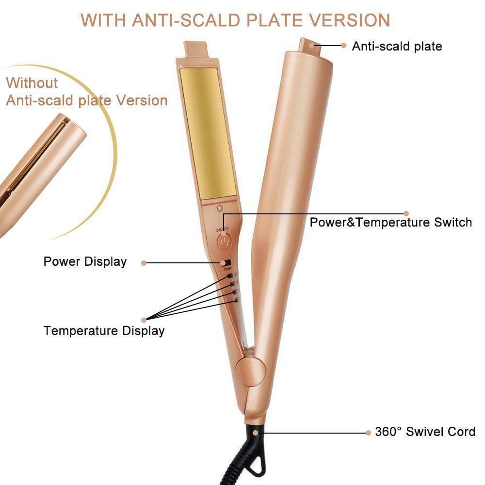 2-in-1 Haarglätter Spiralwellenlockenstab