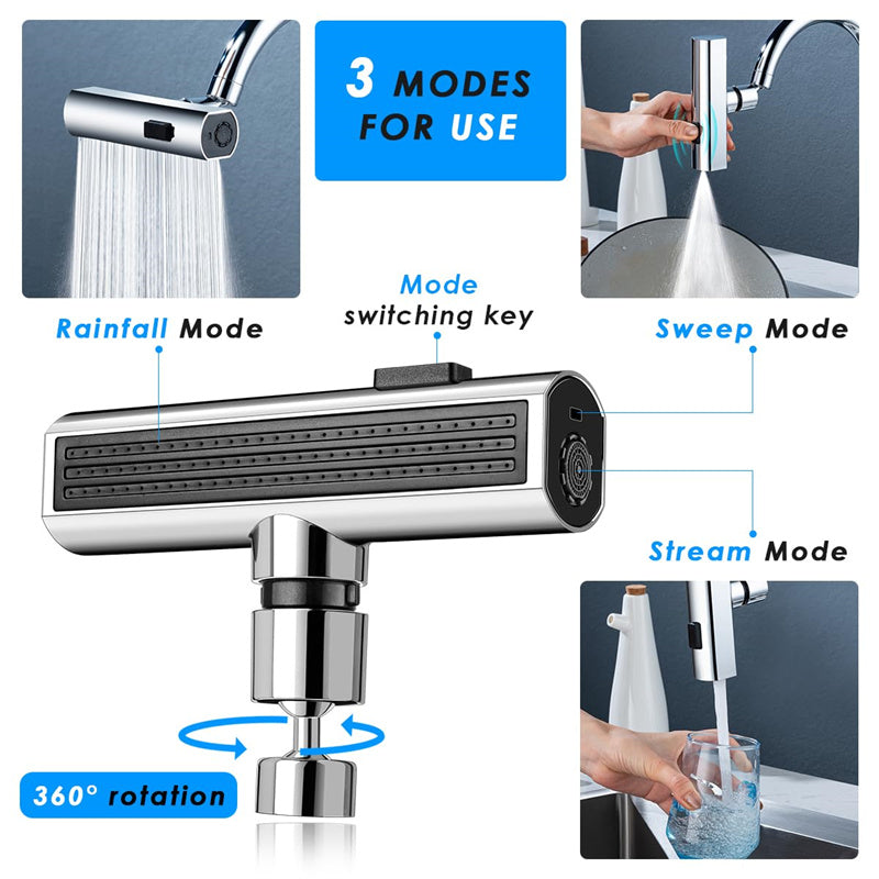 Küchenarmatur universeller drehbarer Wasserhahn