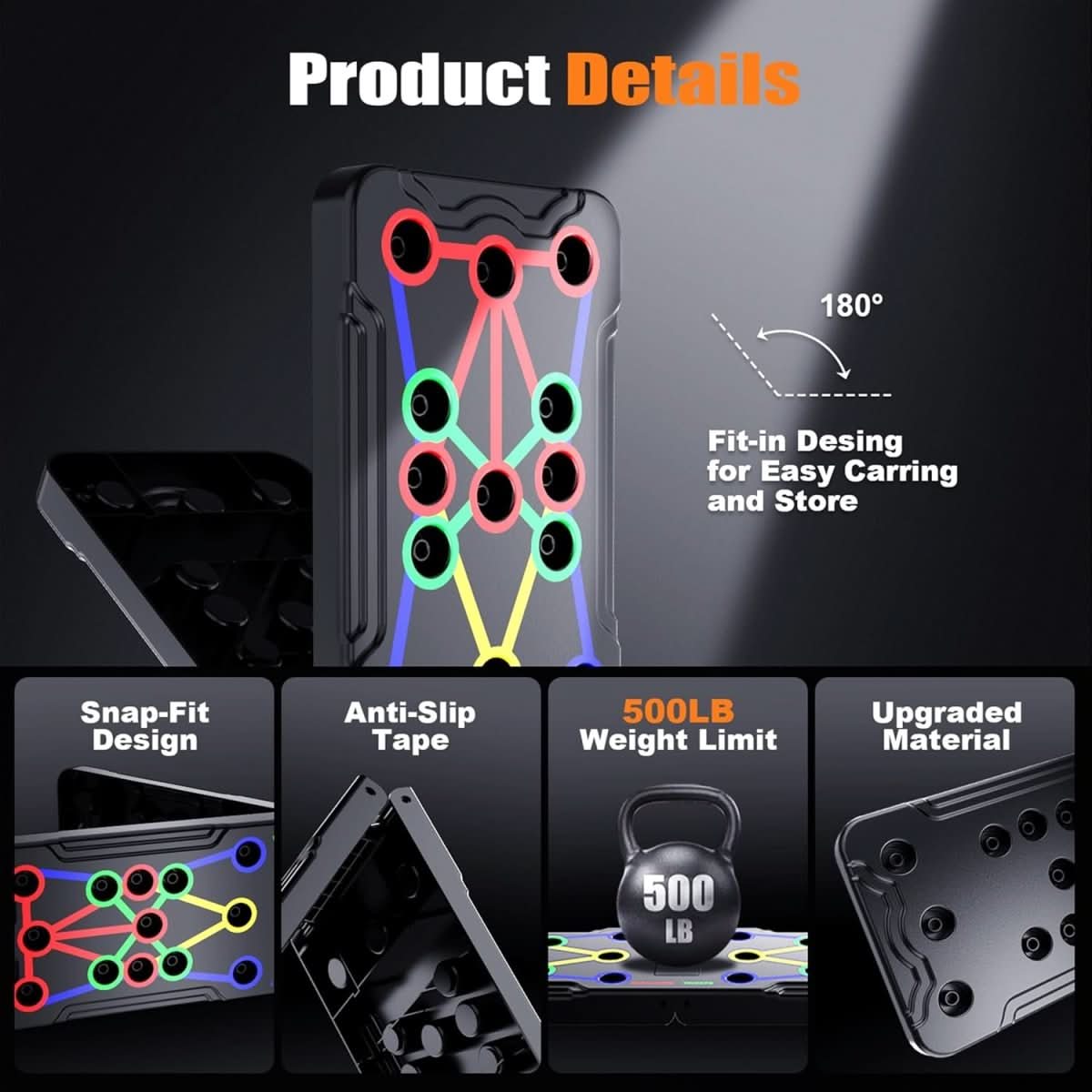 Sandsberg | Multifunktionale Trainingsplatte für Brust-, Schulter- und Trizepstraining