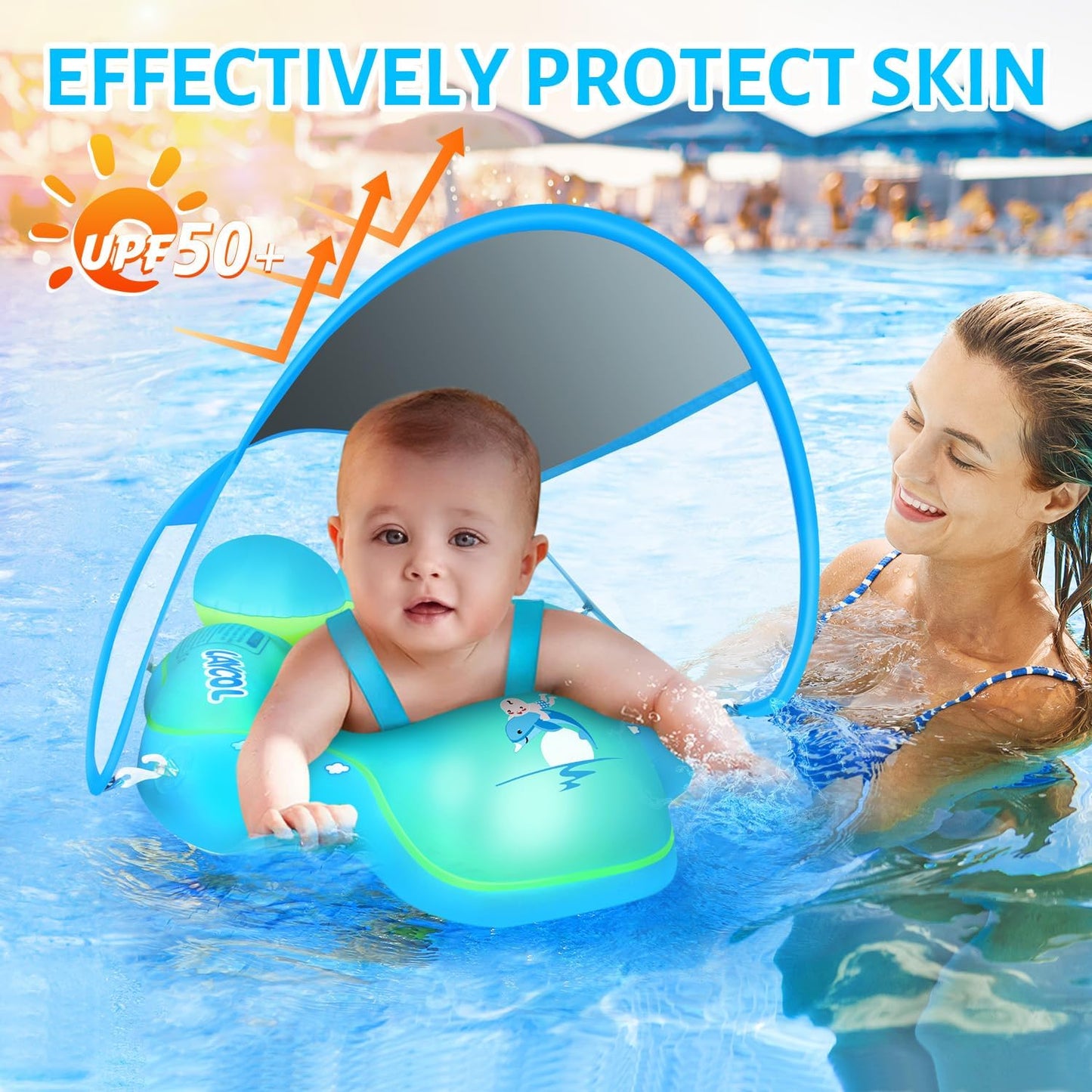 Baby-Schwimm-Schutzdach