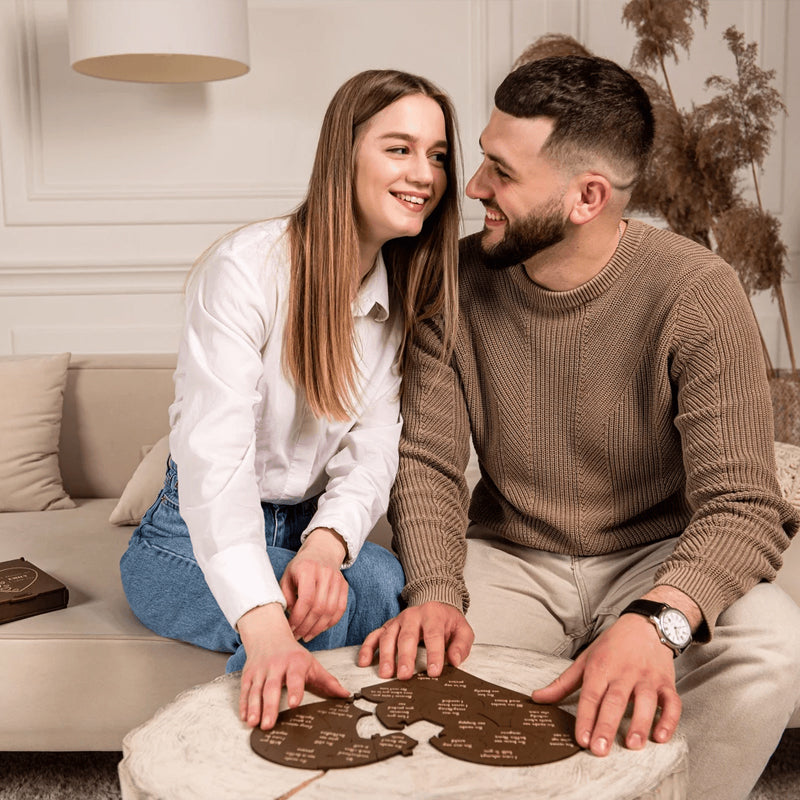 Gründe, warum ich dich liebe Herzförmiges Puzzle Geschenke für deine Lieben