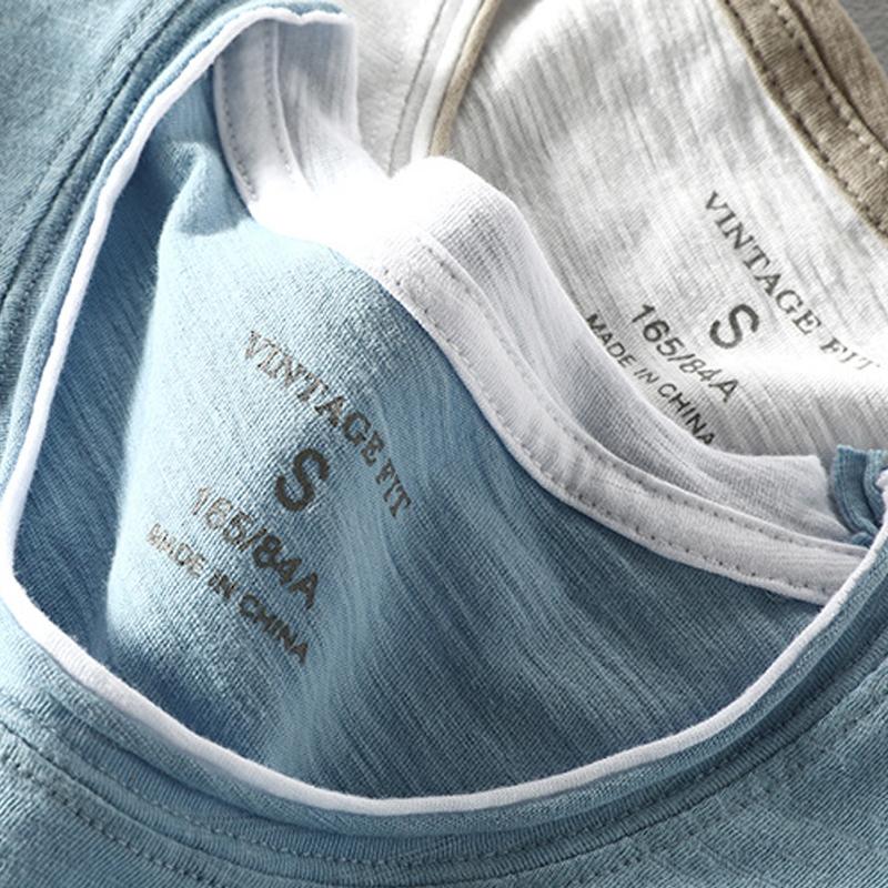 Lässiges O-Ausschnitt T-Shirt für Männer