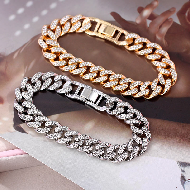 Mode Chunky Metallkette Fußkettchen