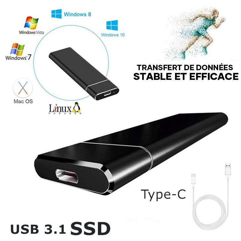 Ultraschnelles externes SSD-Laufwerk