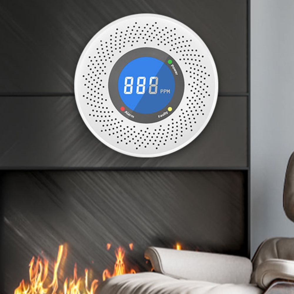 Kohlenmonoxid-Detektor CO Alarm Rauch-Sicherheitskombination