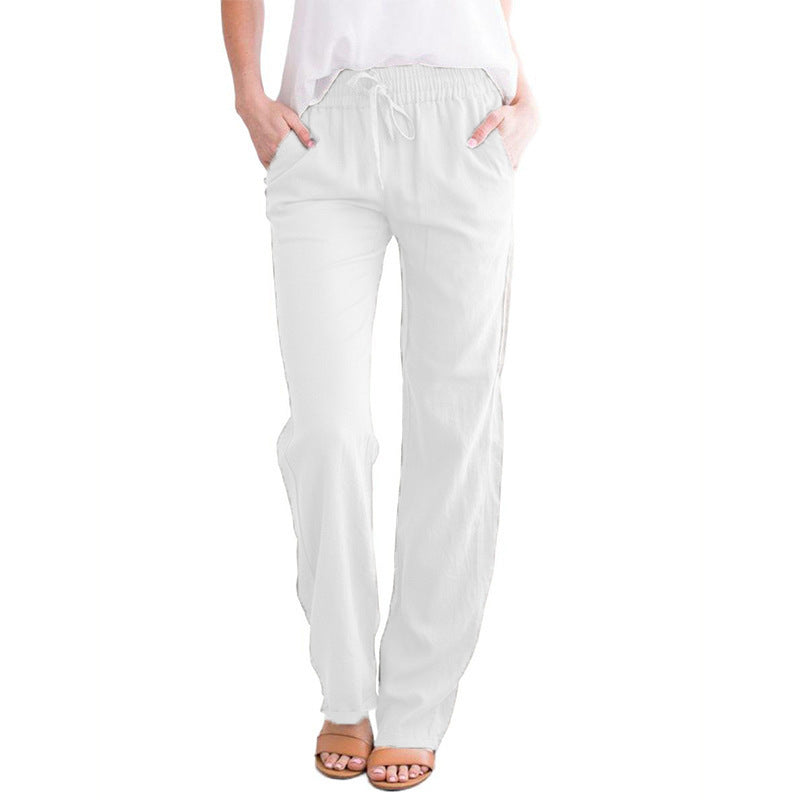Lockere, bequeme Damen-Hose aus Leinen und Baumwolle🥰Kaufen Sie 2 Stück versandkostenfrei