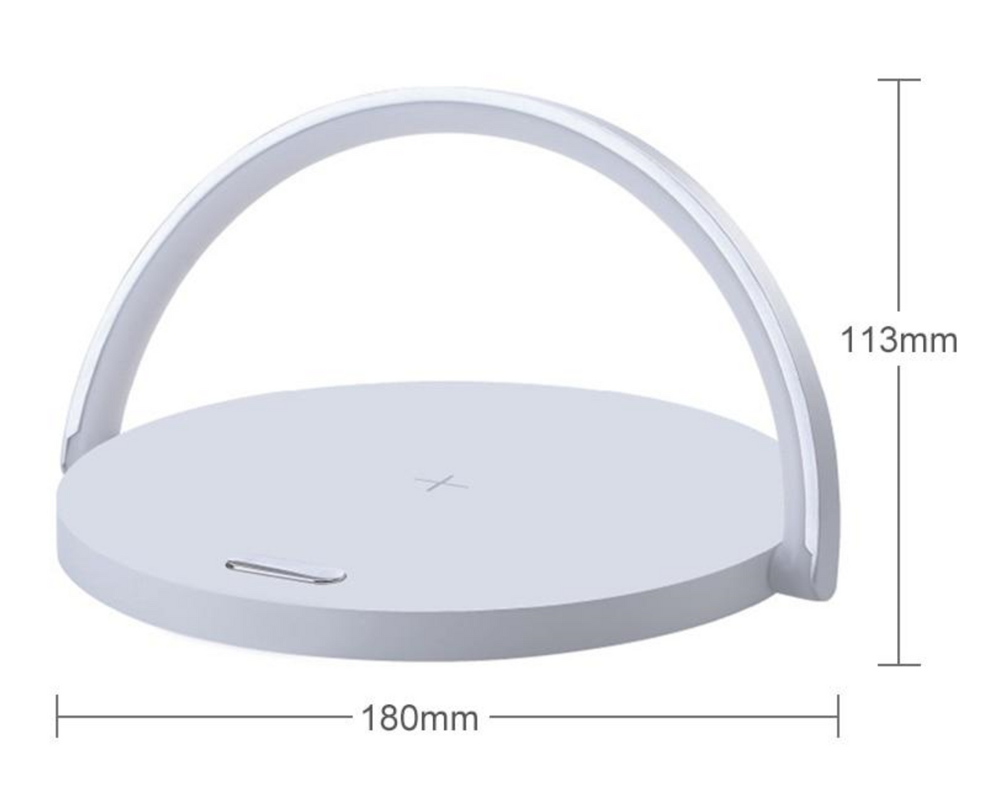 Bowlight Design™ - Stilvolle 3-in-1 Nachttischlampe mit Qi-Ladegerät
